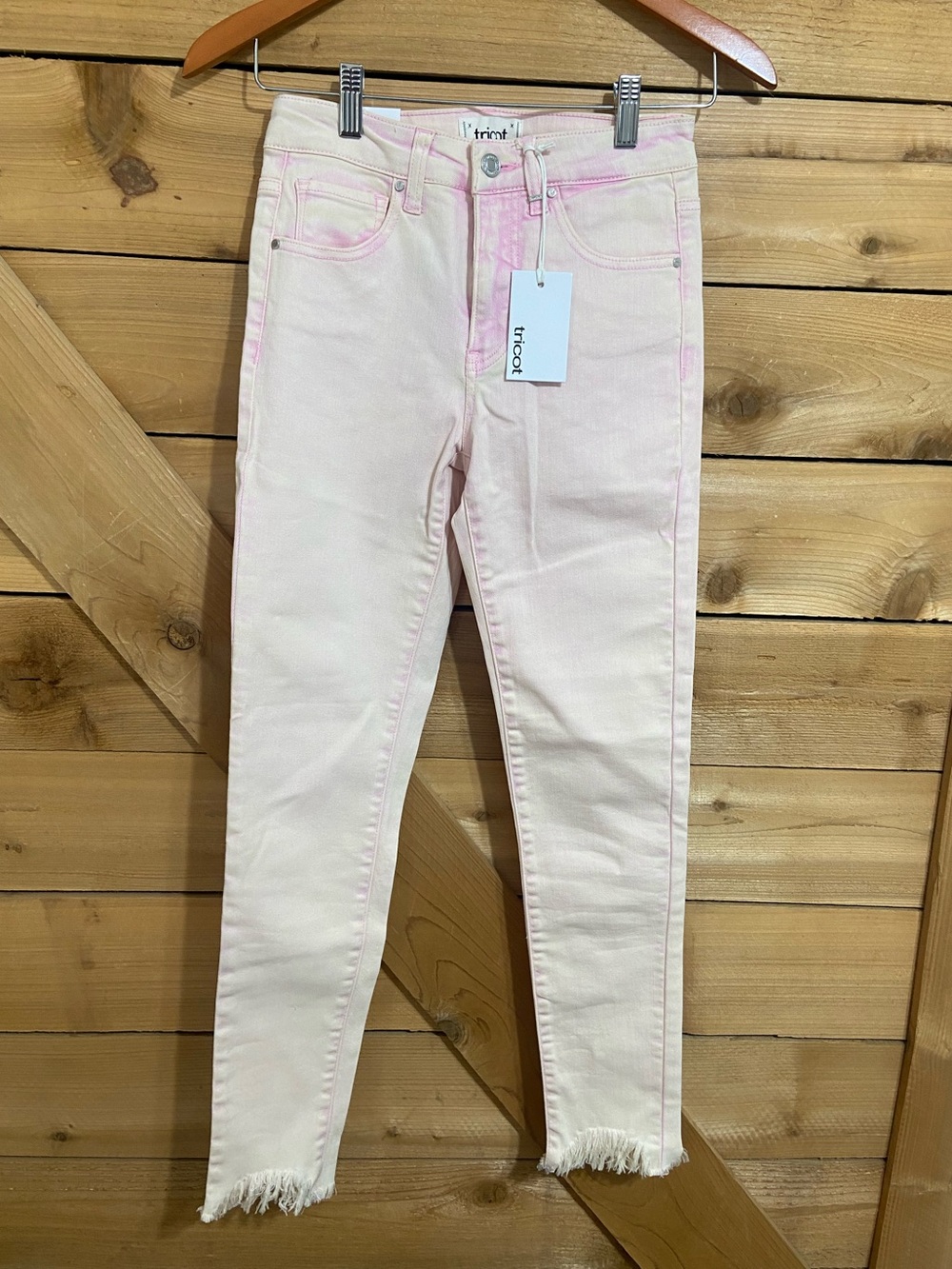Tricot Light Pink Mid-Rise Skinny Jeans